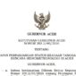 Gambar; Cuplikan Surat Keputusan Gubernur Aceh