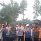 Bupati bersama Wakil Bupati resmikan Huntara desa Rigeb, Selasa (17/2/2026)