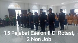 Pengambilan Sumpah Jabatan 15 Pimpinan Tinggi Pratama di Balai Pendopo Bupati Gayo Lues, Kamis (30/10/2025)