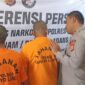 Usai Konfrensi Pers, tanpa sadar Kapolres Gayo Lues langsung memberi wejangan kepada tiga tersangka kasus narkotika Ganja, Senin (3/11/2025)